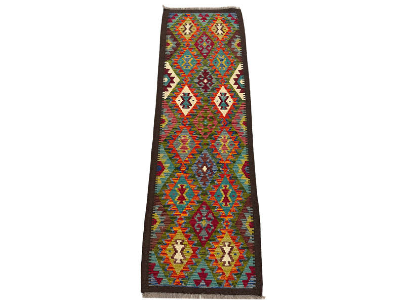 Stunning Afghan Maimana Kilim Runner 201 x 65 CM