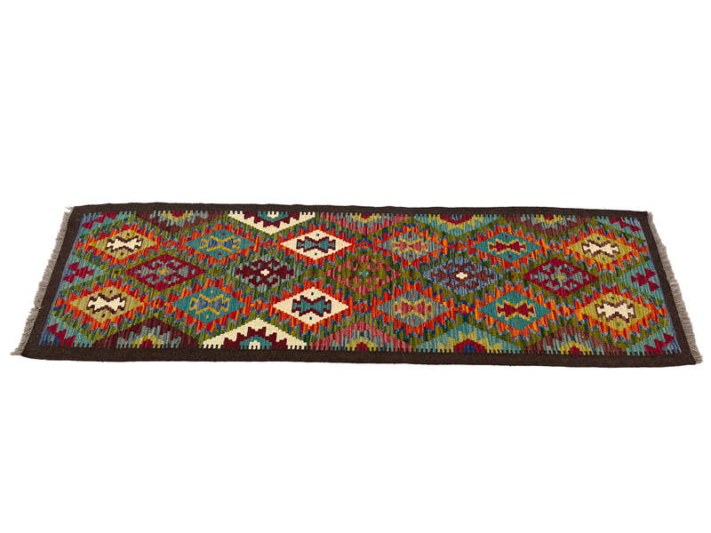 Stunning Afghan Maimana Kilim Runner 201 x 65 CM