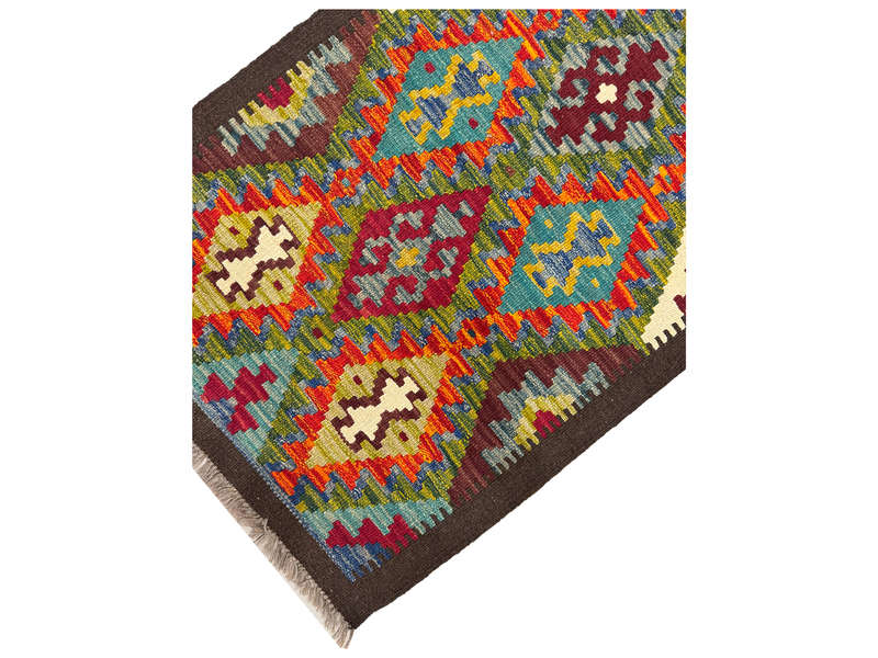 Stunning Afghan Maimana Kilim Runner 201 x 65 CM