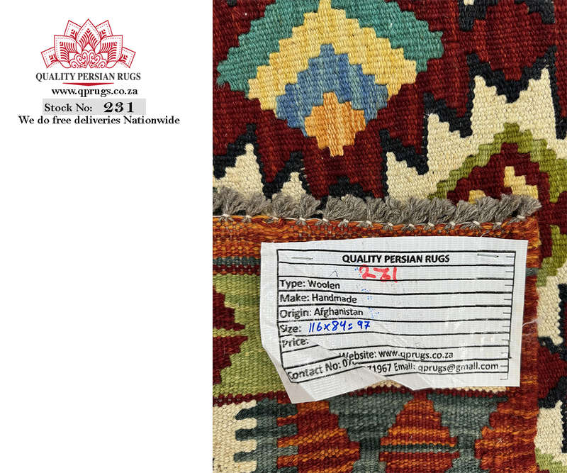 Fine Afghan Handmade Kilim 116 x 84 CM