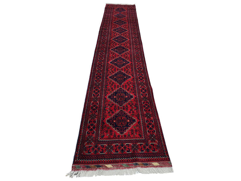 Gorgeous Afghan Khamyab Carpet Runner 404 x 84 CM