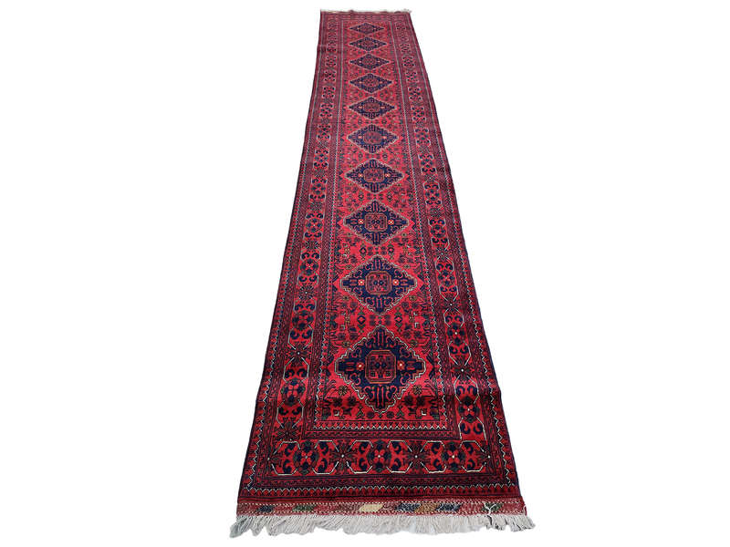 Gorgeous Afghan Khamyab Carpet Runner 404 x 84 CM