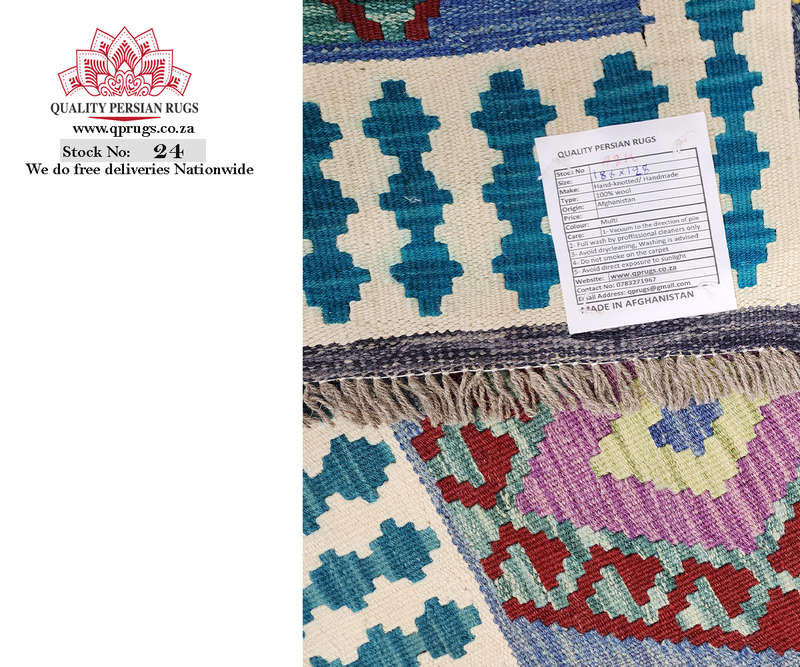 Super Fine Quality Afghan Choubi kilim 186 x 128 CM