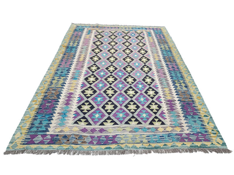 Rare Color Afghan Choubi kilim 255 x 184 CM