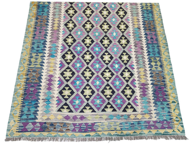 Rare Color Afghan Choubi kilim 255 x 184 CM