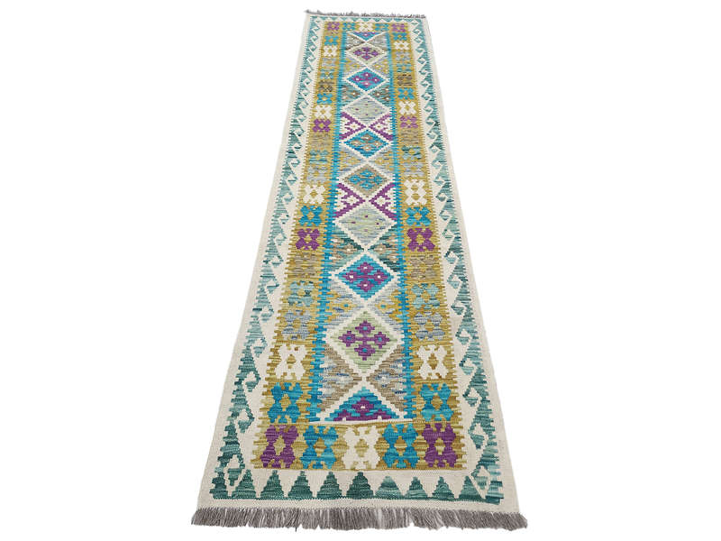 Stunning Afghan Choubi kilim Runner 294 x 85 CM