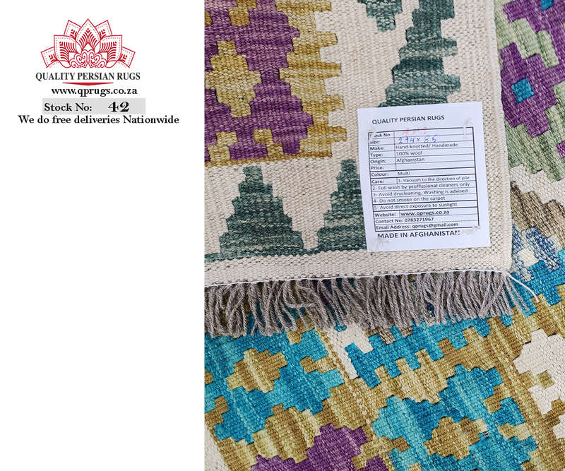 Stunning Afghan Choubi kilim Runner 294 x 85 CM