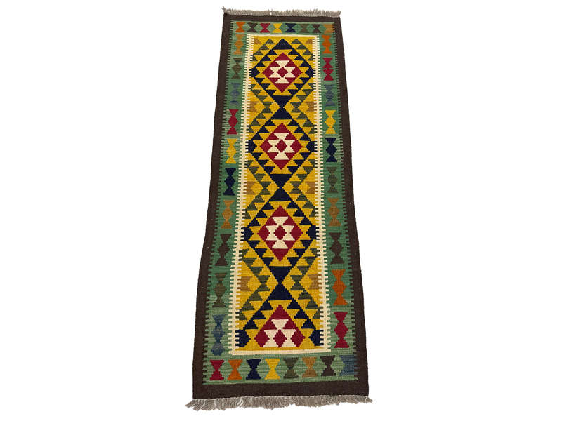 Stunning Afghan Maimana Kilim Runner 194 x 66 CM