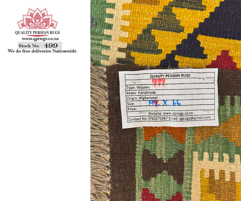 Stunning Afghan Maimana Kilim Runner 194 x 66 CM