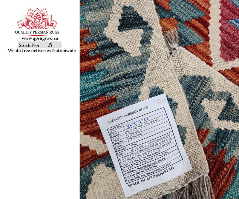 Gorgeous Afghan Choubi Kilim Runner 202 x 61 CM