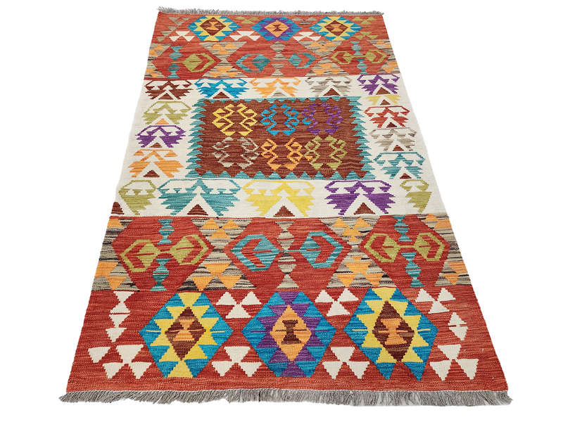 Incredible Afghan Choubi Kilim 186 x 121 CM