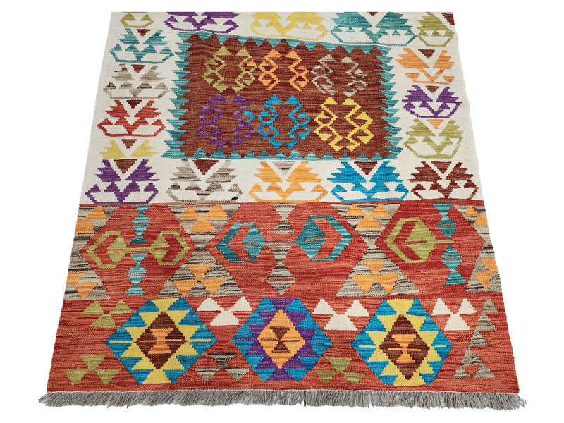 Incredible Afghan Choubi Kilim 186 x 121 CM