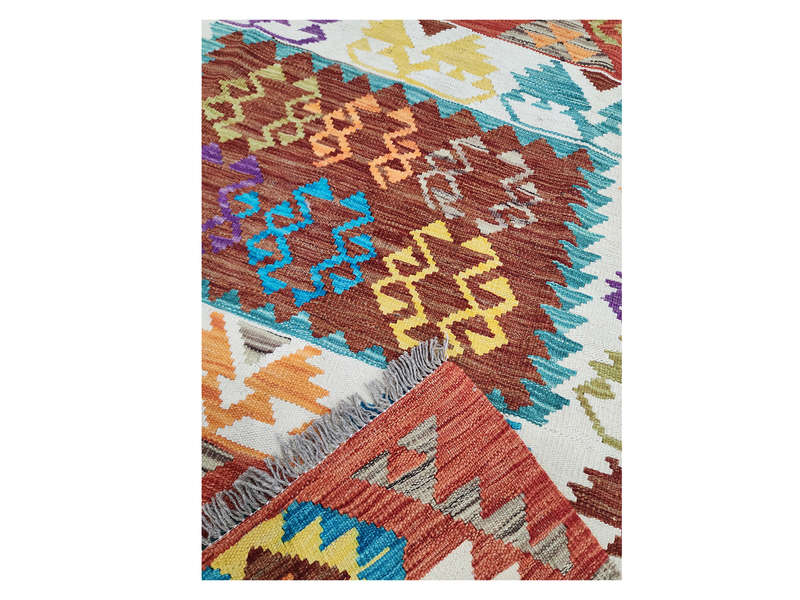 Incredible Afghan Choubi Kilim 186 x 121 CM