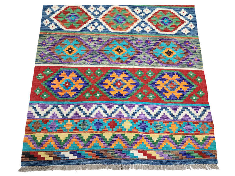 Rare Pattern Afghan Choubi kilim 188 x 129 CM