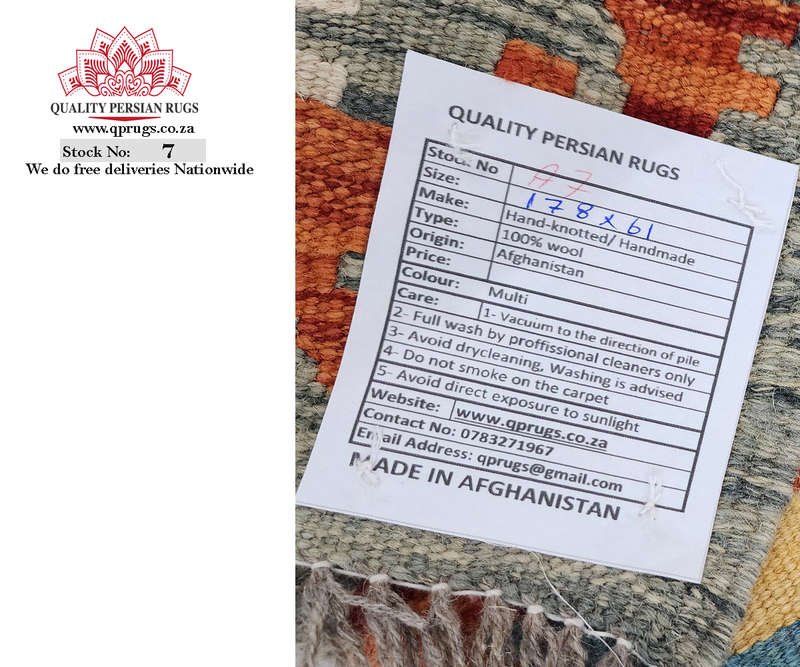 Best Quality Afghan Choubi Kilim Runner 178 x 61 CM