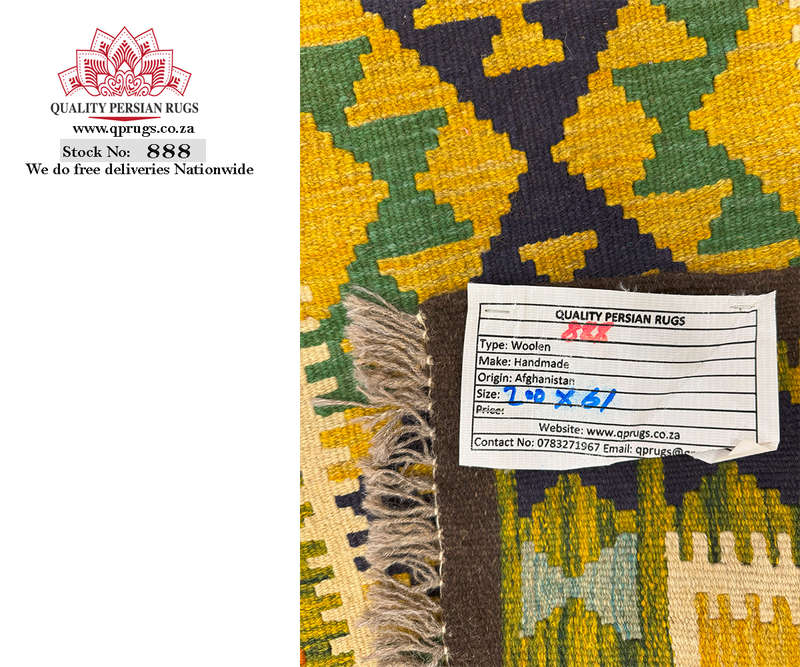 Gorgeous Afghan Maimana Kilim Runner 200 x 61 CM