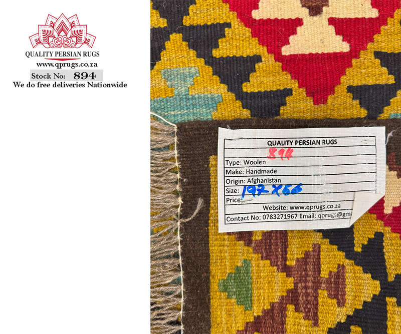 Fine Afghan Maimana Kilim Runner 197 x 56 CM