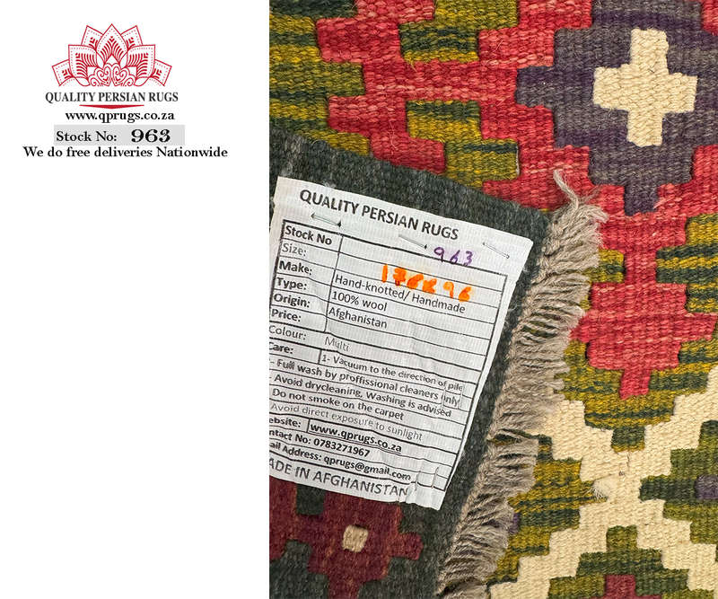 Gorgeous Afghan Maimana Kilim Rug 176 x 96 CM
