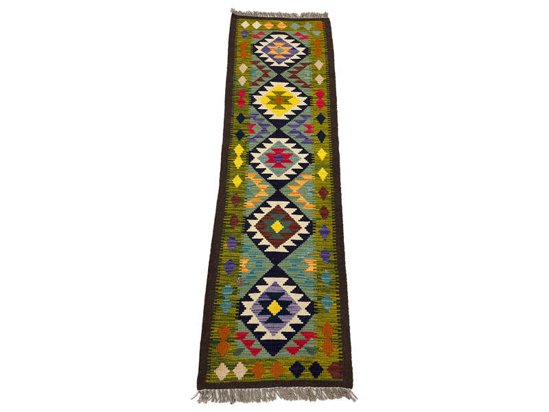 Stunning Afghan Maimana Kilim Runner 205 x 61 CM