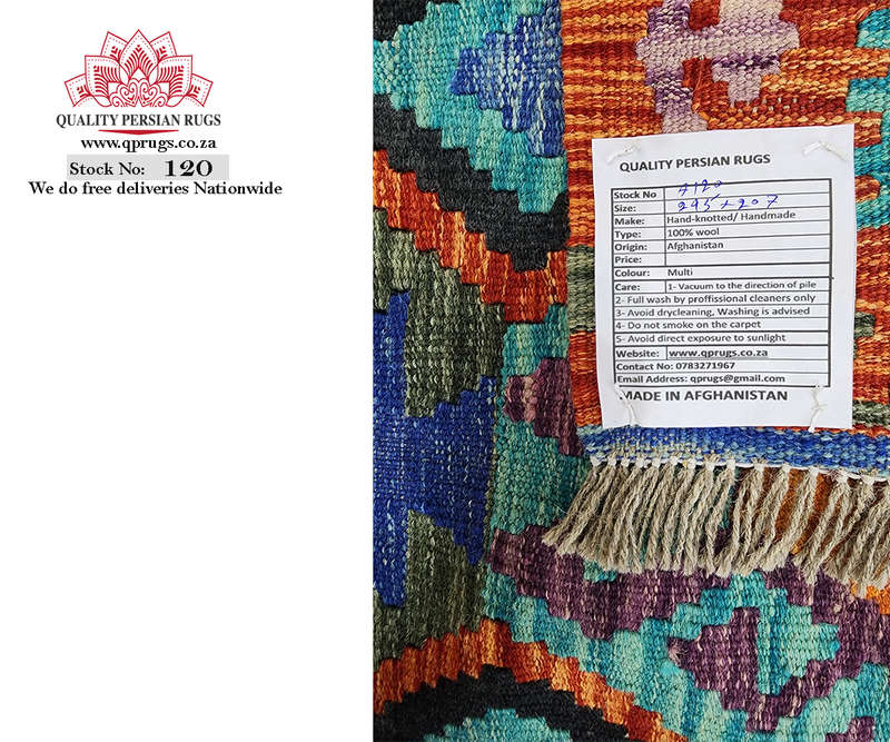 Gorgeous Afghan Handmade Choubi Kilim 295 X 207 CM