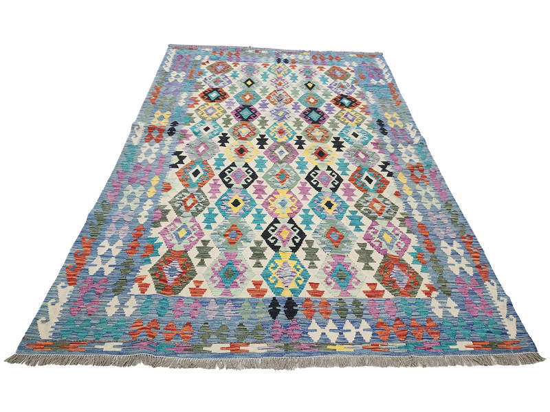 Beautiful Afghan Handmade Choubi Kilim 293 X 208 CM