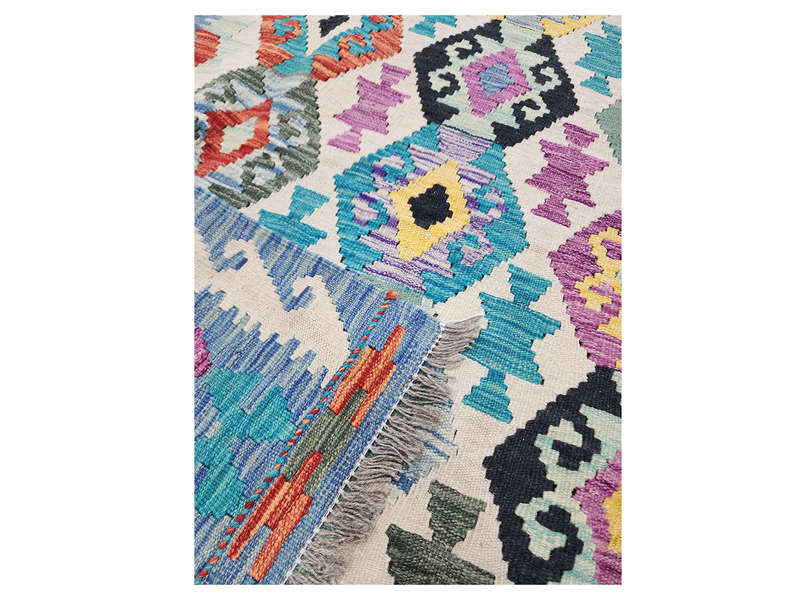 Beautiful Afghan Handmade Choubi Kilim 293 X 208 CM