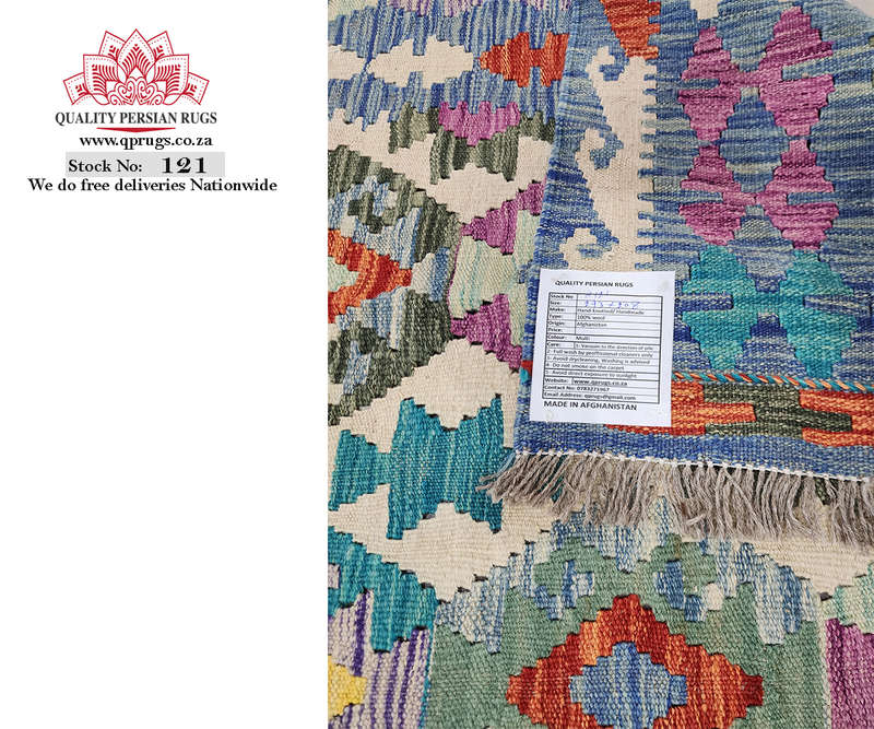 Beautiful Afghan Handmade Choubi Kilim 293 X 208 CM