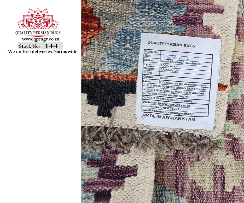 Beautiful Afghan Choubi Kilim Runner 188 x 71 CM