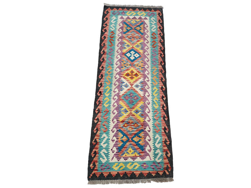 Stunning Afghan Choubi Kilim Runner 196 x 77 CM