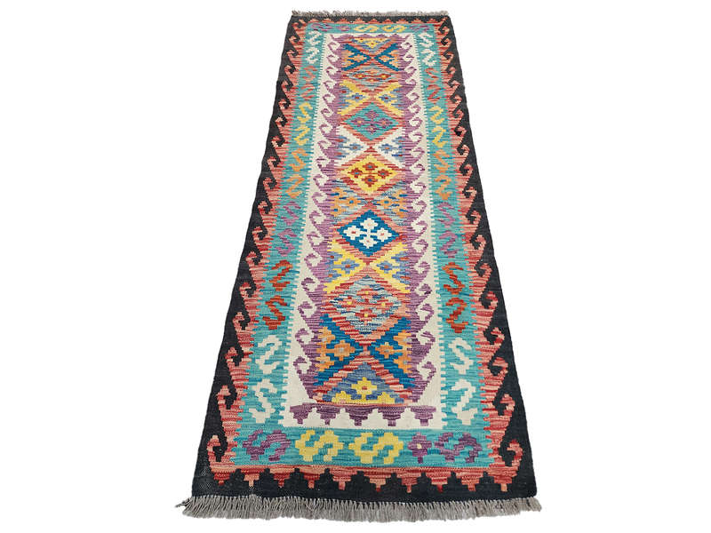 Stunning Afghan Choubi Kilim Runner 196 x 77 CM