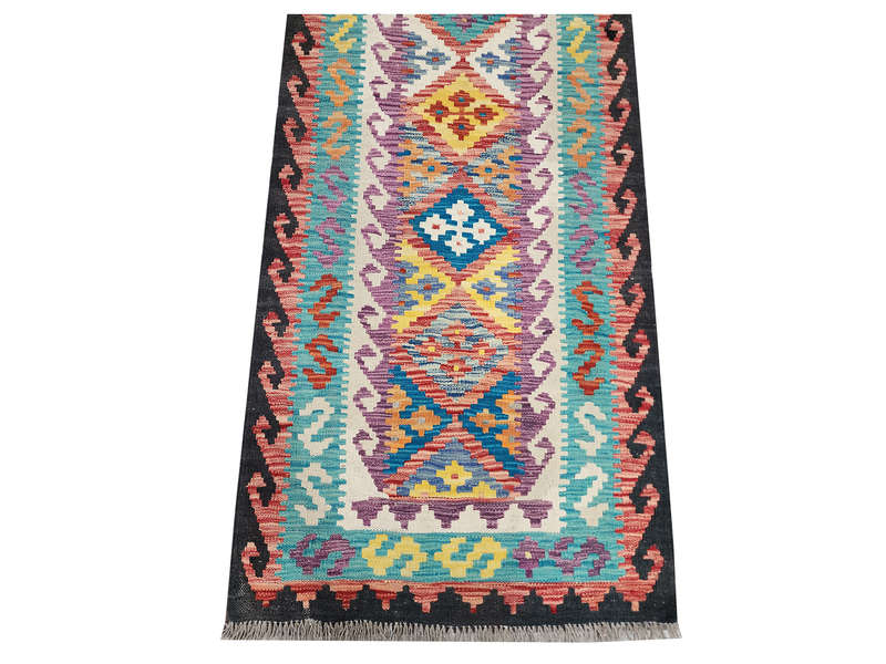Stunning Afghan Choubi Kilim Runner 196 x 77 CM