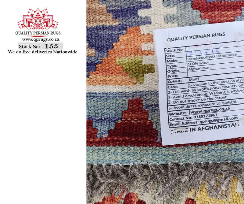 Gorgeous Afghan Choubi Kilim Runner 213 x 65 CM