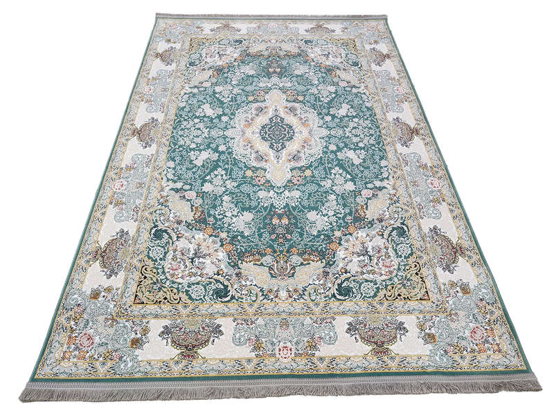 Stunning Persian Soft Green Carpet 225 x 150 CM