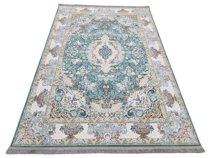 Stunning Persian Soft Green Carpet 225 x 150 CM
