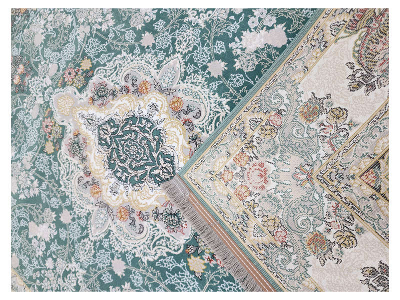 Stunning Persian Soft Green Carpet 225 x 150 CM
