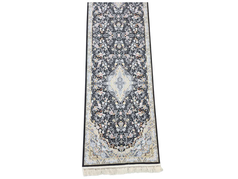 Beautiful Persian Gilan Black Runner 300 x 80 CM