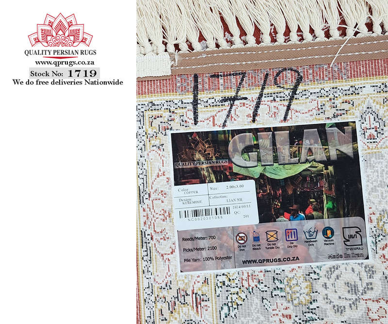 Gorgeous Copper Color Gilan Carpet 300 x 200 CM