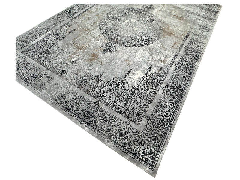 Top Quality Grey and Black Machine Made Carpet 400 X 300 CM