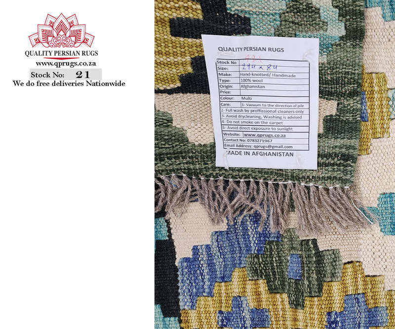 Rare Afghan Choubi Kilim Runner 294 x 84 CM