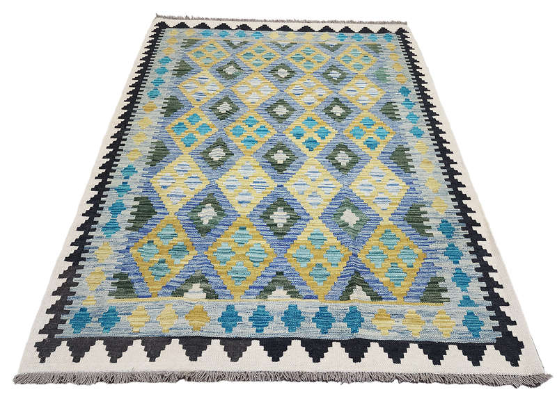 Rare Color Afghan Choubi Kilim 196 x 150 CM