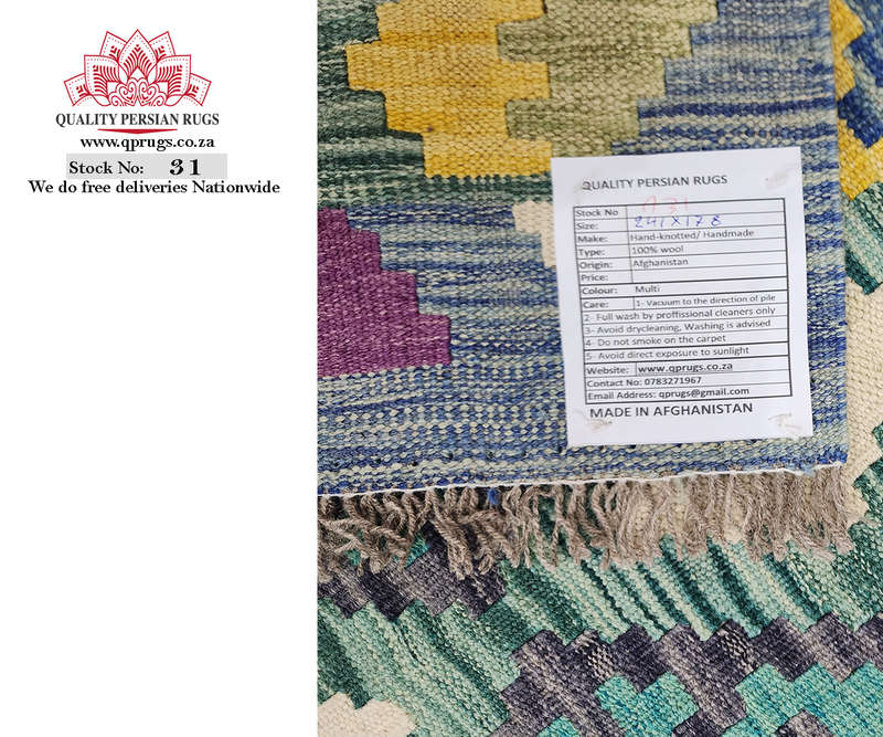 Gorgeous Afghan Choubi kilim 241 x 178 CM