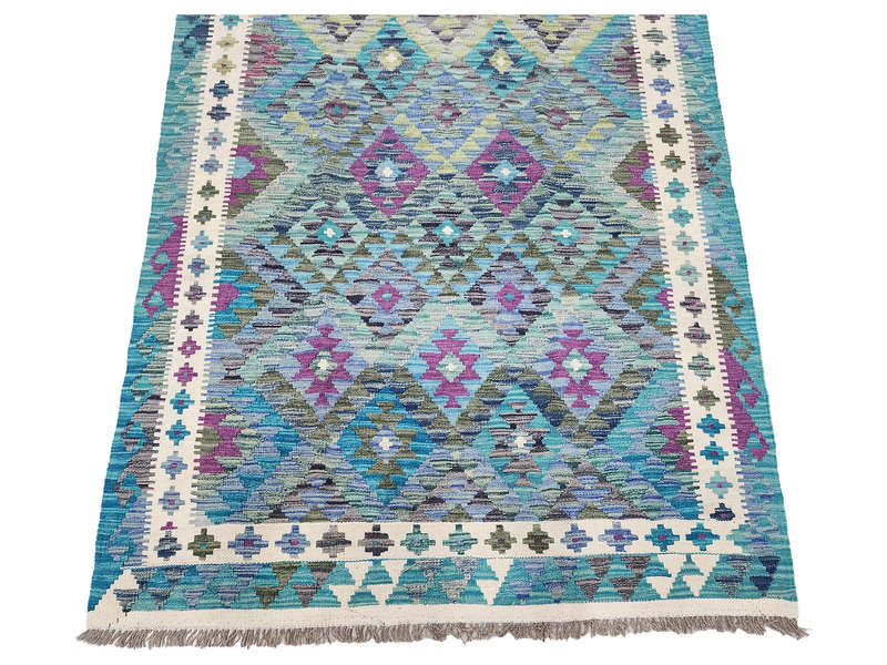 Rare Color Afghan Choubi Kilim 197 x 148 CM