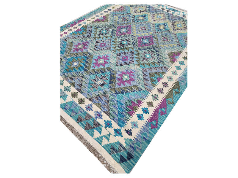 Rare Color Afghan Choubi Kilim 197 x 148 CM