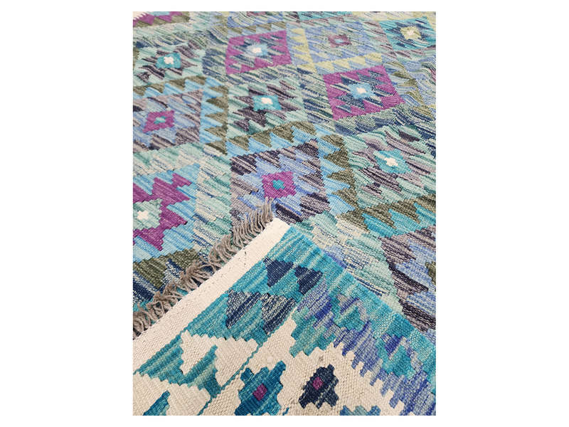 Rare Color Afghan Choubi Kilim 197 x 148 CM
