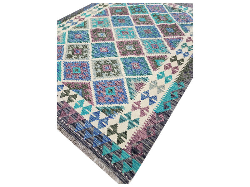 Fine Rare Color Afghan Choubi Kilim 193 x 150 CM