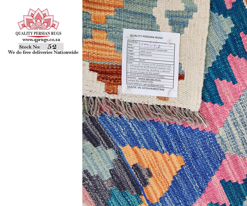 Gorgeous Pink Color Afghan Choubi kilim 293 X 202 CM