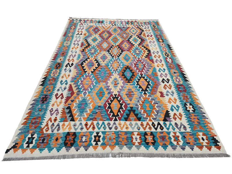 Beautiful Afghan Handmade Choubi Kilim 302 X 203 CM