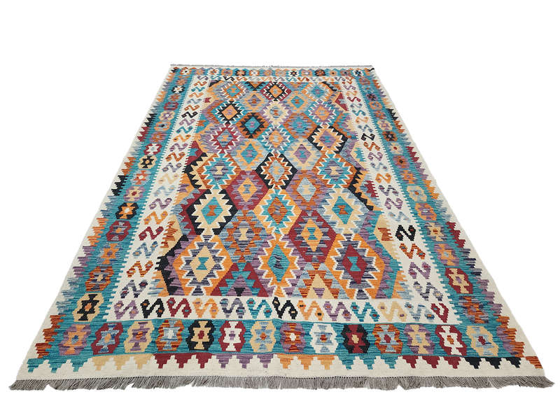 Beautiful Afghan Handmade Choubi Kilim 302 X 203 CM