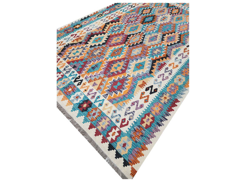 Beautiful Afghan Handmade Choubi Kilim 302 X 203 CM
