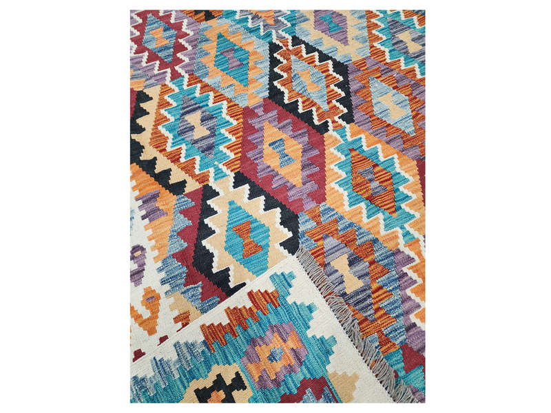 Beautiful Afghan Handmade Choubi Kilim 302 X 203 CM